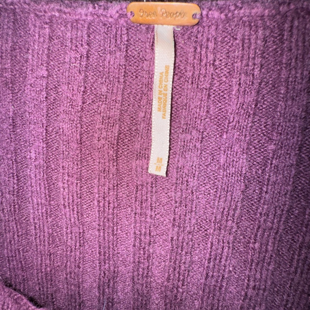 Free People Plum Knit Sweater